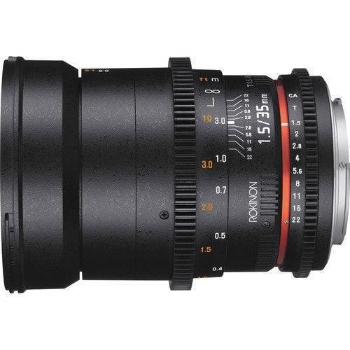 Rokinon 35mm T1.5 Canon DS Cine Lens