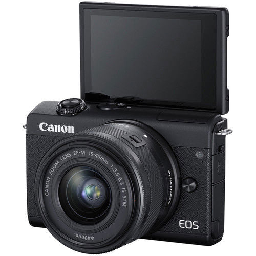 Canon EOS M200 Black with EF-M 15-45mm Lens