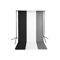 Savage Black/White/Gray 5'x9' Background Kit